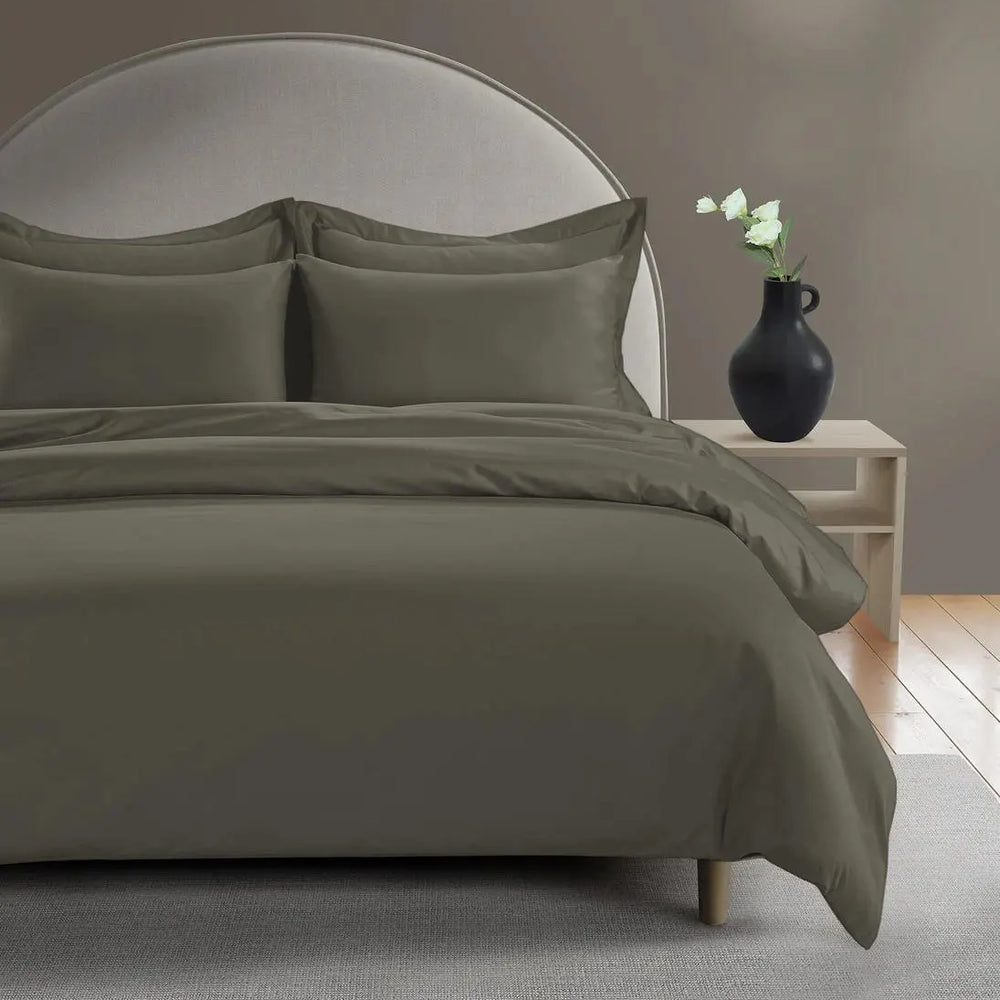 800 Thread Count Grand Splendour LUXE Duvet Cover - Sateen Sage Green