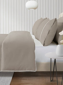  800 Thread Count Egyptian Cotton Duke of Bliss LUXE Bedding Set - Simply Taupe Accent