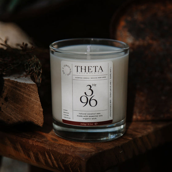 396Hz Grounding Candle - Root Chakra Theta Naturals Co