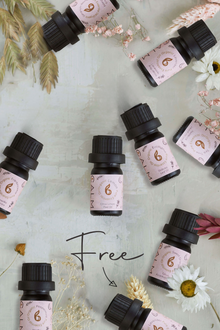  Full Set of 8 Organic Pure Essential Oils + Treat! bcalm