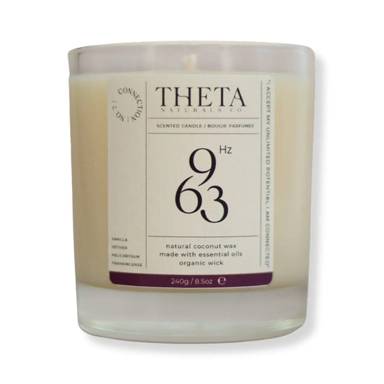 963Hz Connection Candle - Crown Chakra Theta Naturals Co