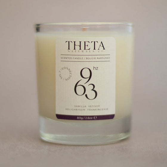 963Hz Connection Candle - Crown Chakra Theta Naturals Co