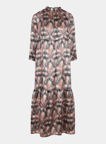  AHB Atelier Women's Liberty Silk Juno Feather Raglan Sleeve Dress Coco & Wolf