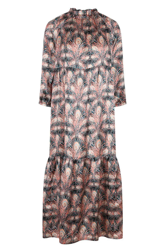 AHB Atelier Women's Liberty Silk Juno Feather Raglan Sleeve Dress Coco & Wolf