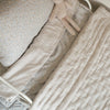 Quilted Bedspread - Natural Stripe