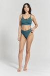 Acacia Seamless Stretch-Bamboo Bralette - Seabed Blue Peachaus