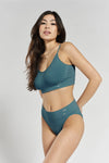 Acacia Seamless Stretch-Bamboo Bralette - Seabed Blue Peachaus