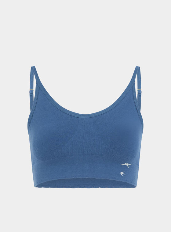 Acacia Seamless Stretch-Bamboo Bralette - Seabed Blue Peachaus