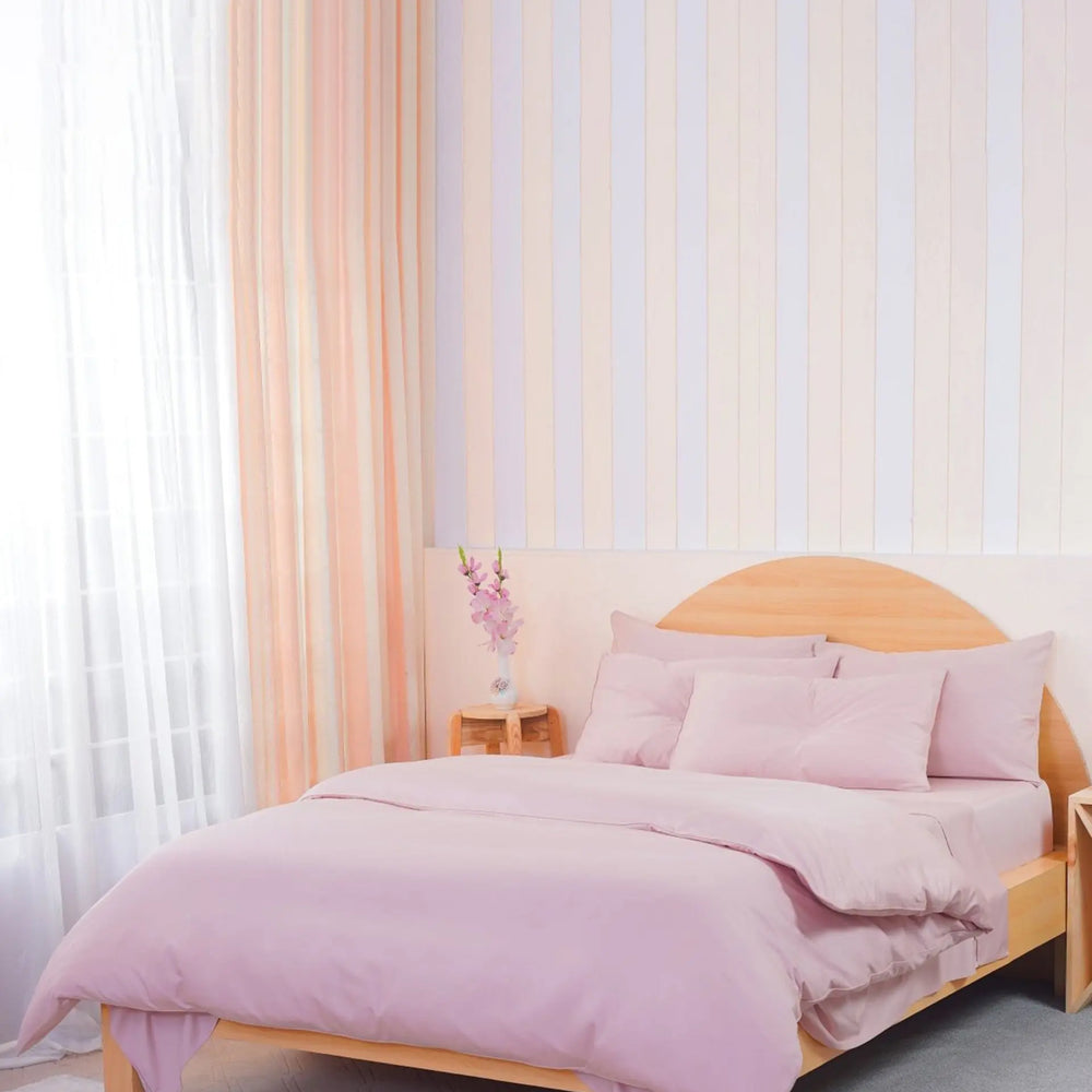 Ackly Bamboo - Blush Bedding Sheet Story