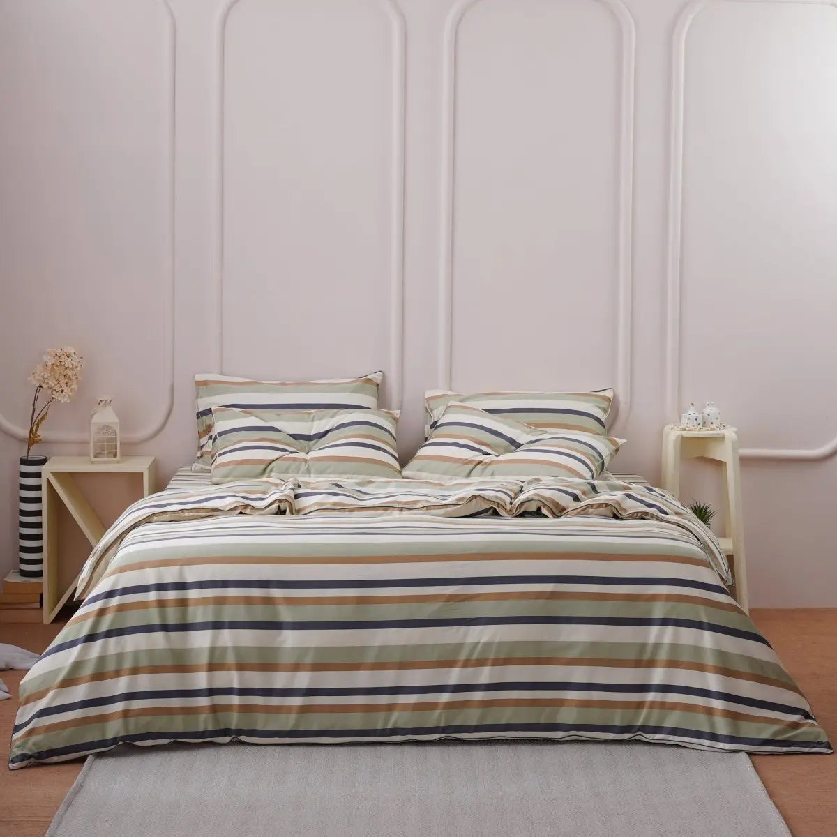 Ackly Bamboo - Harmony Stripe Duvet Cover Sheet Story