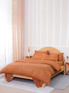 Ackly Bamboo - Terracotta Bedding Sheet Story