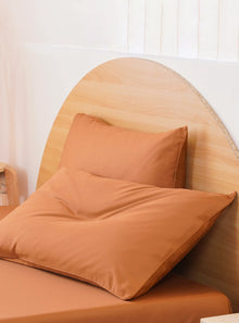  Ackly Bamboo - Terracotta Pillowcases Pair Sheet Story