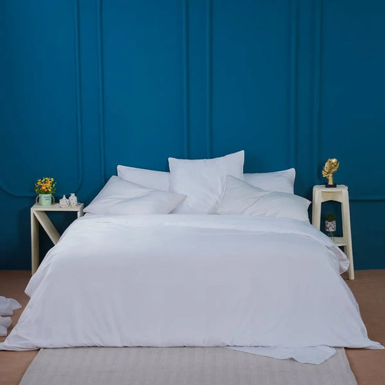 Ackly Bamboo - White Bedding Sheet Story