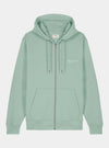 Aloe Green Mens Organic Cotton Relaxed-Fit Hoodie hewn.