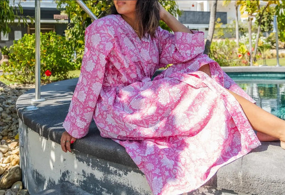 Amber Pure Cotton Robe Naree Clothing