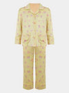 Amelie Lemonade Butterfly Girls Silk Pyjama Set Sleepy Wilson