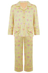 Amelie Lemonade Butterfly Girls Silk Pyjama Set Sleepy Wilson