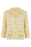 Amelie Lemonade Butterfly Girls Silk Pyjama Set Sleepy Wilson