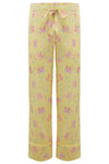 Amelie Lemonade Butterfly Girls Silk Pyjama Set