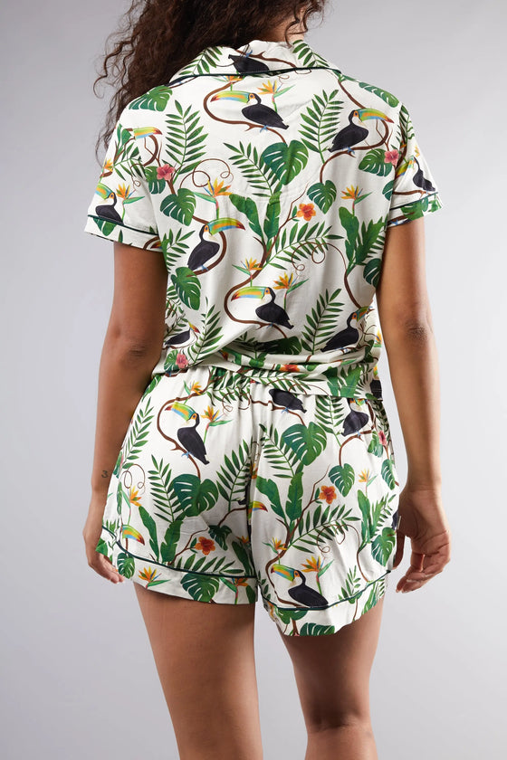 Angel Toucan Pyjama Short Set Cosy Collective