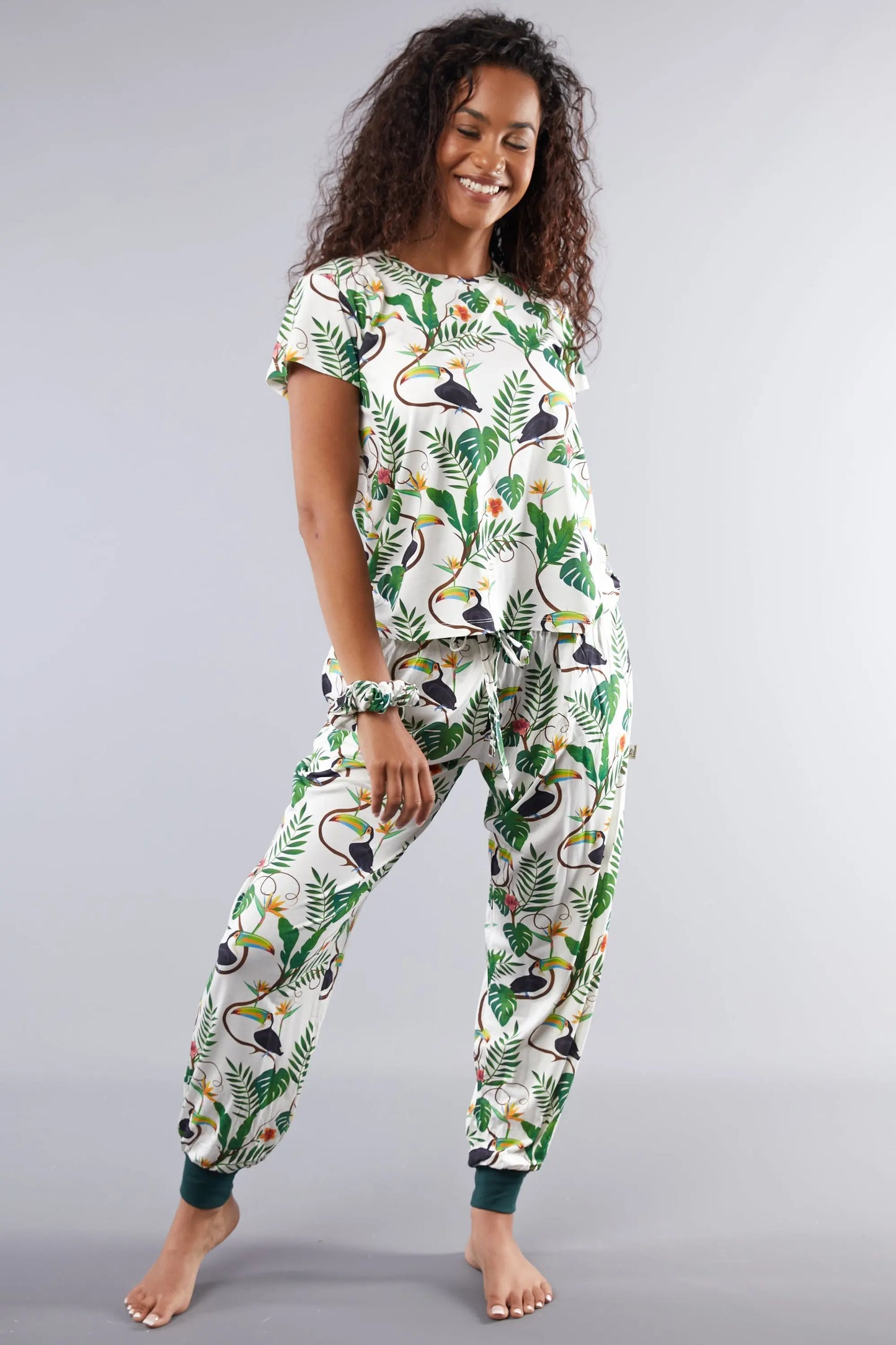 Angel Toucan T-Shirt Pyjama Trouser Set Cosy Collective