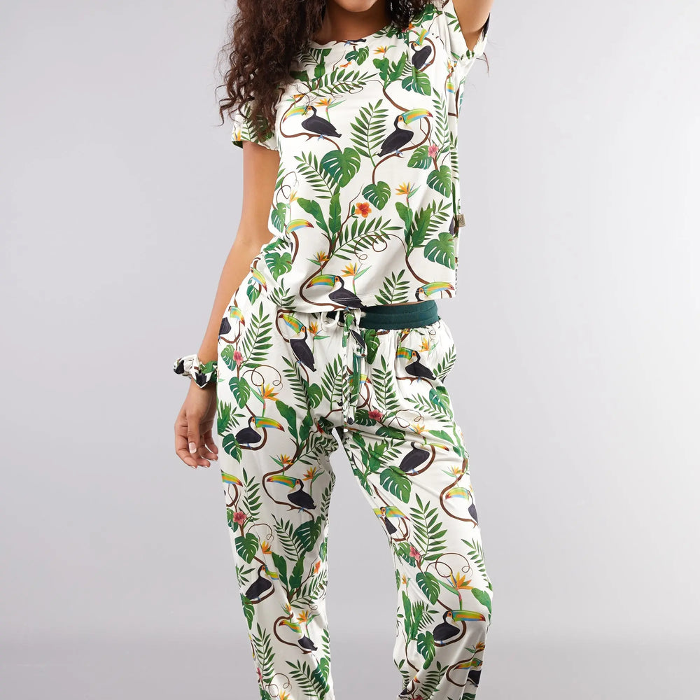 Angel Toucan T-Shirt Pyjama Trouser Set Cosy Collective