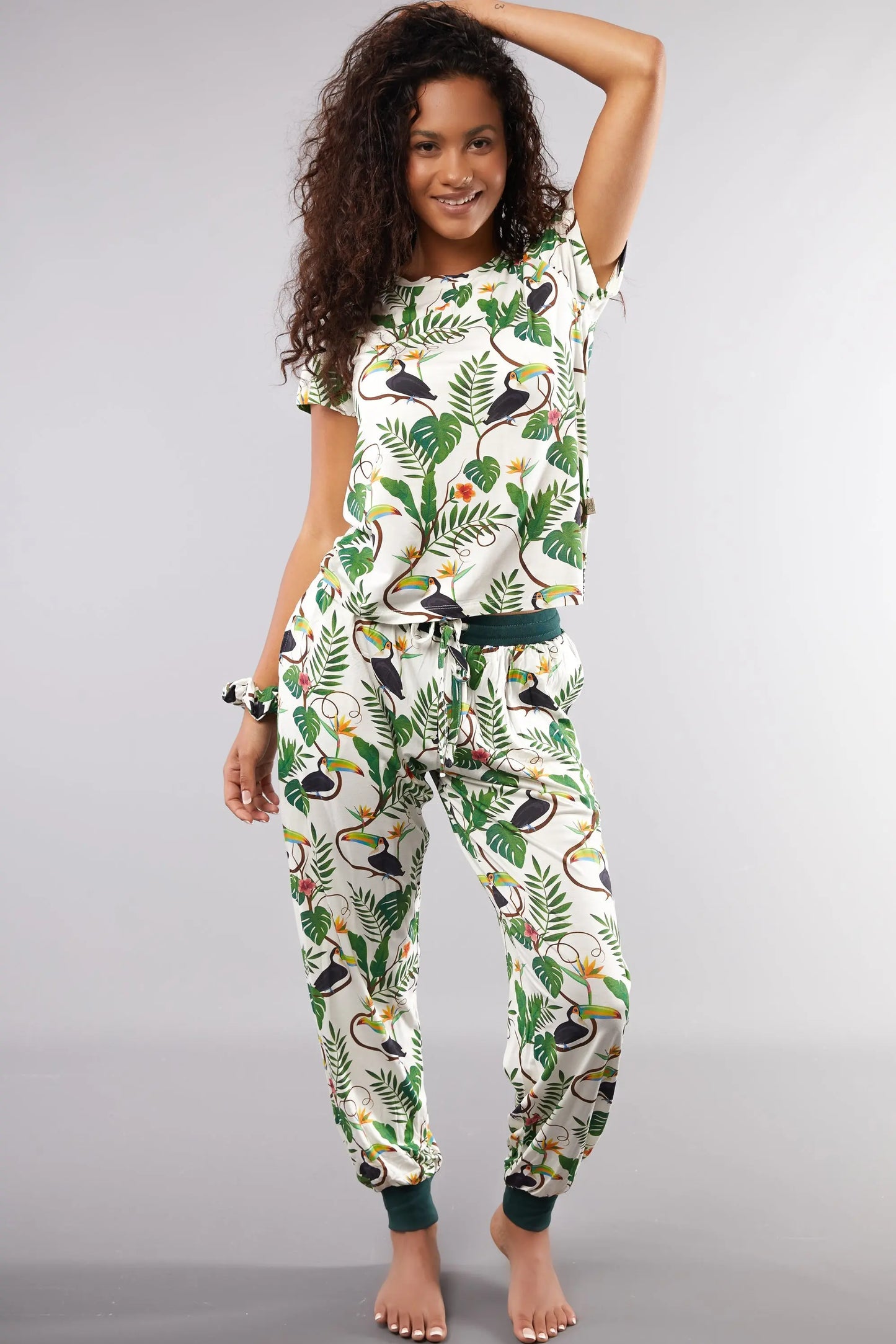 Angel Toucan T-Shirt Pyjama Trouser Set Cosy Collective