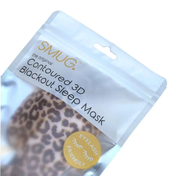 Animal Print Contoured 3D Blackout Sleep Mask SMUG