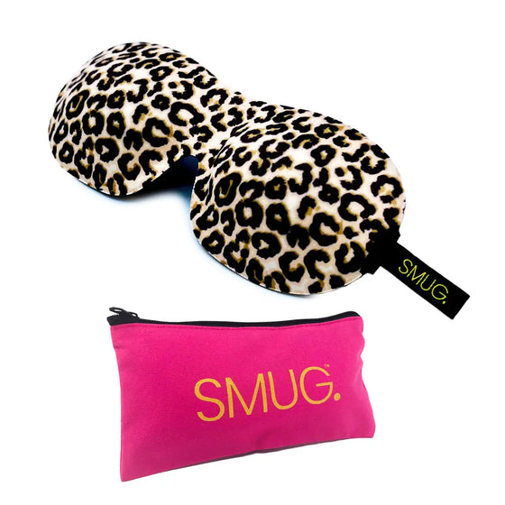 Animal Print Contoured 3D Blackout Sleep Mask SMUG