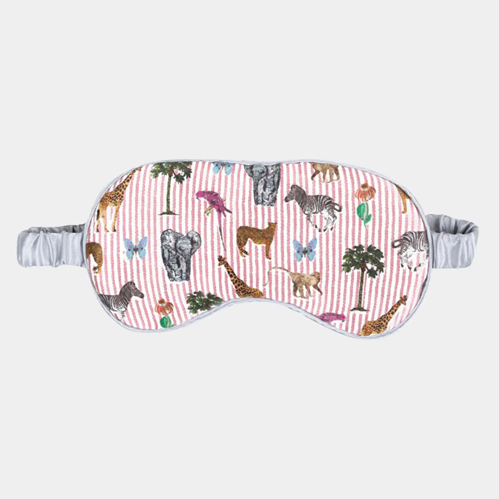 Animals Silk Eye Mask for Kids Jessica Russell Flint