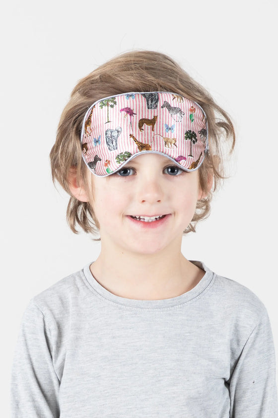 Animals Silk Eye Mask for Kids Jessica Russell Flint