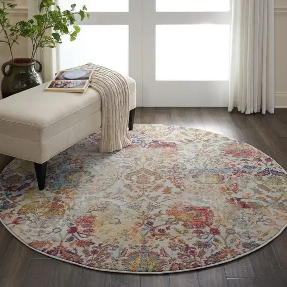 Ankara Global 6 Round Rug Dunelm