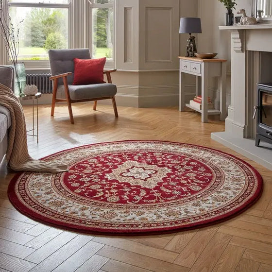 Antalya Traditional Round Rug Dunelm