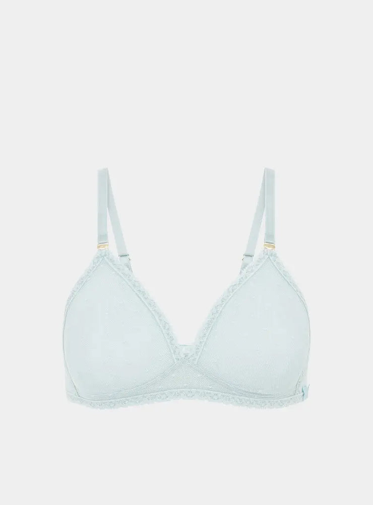 Anthelia Recycled-Tulle Soft Bralette - Fjordland Green Peachaus