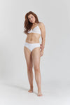 Anthelia Recycled-Tulle Soft Bralette - Glacier White Peachaus