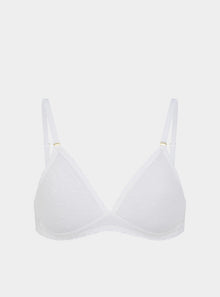  Anthelia Recycled-Tulle Soft Bralette - Glacier White Peachaus