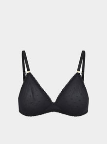  Anthelia Recycled-Tulle Soft Bralette - Volcanic Black