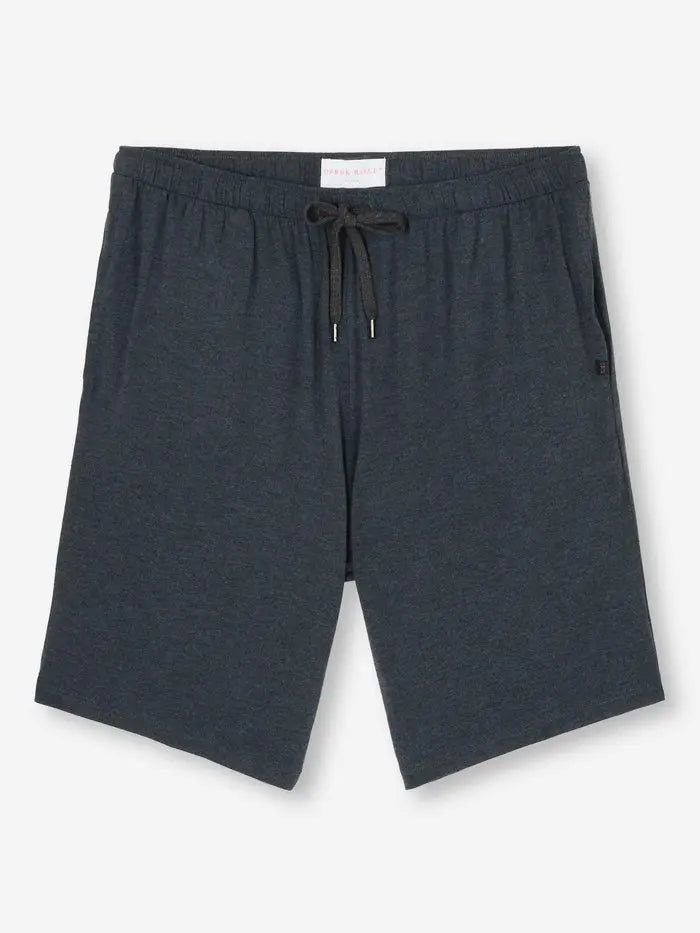 Anthracite Basel Micro Modal Stretch Men's Lounge Shorts Derek Rose