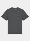 Anthracite Mens Organic Cotton Relaxed-Fit T-Shirt hewn.