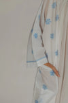 Anushka Blue Embroidered Robe Naree Clothing