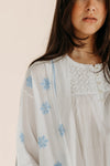 Anushka Blue Embroidered Robe Naree Clothing