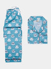 Aqua Chai Print Pyjamas Naree Clothing