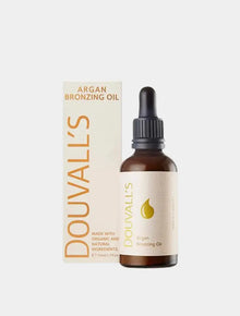  Argan Bronzing Oil 50ml | Natural and Organic Moisturising Bronzer for a Healthy Glow Douvalls Beauty