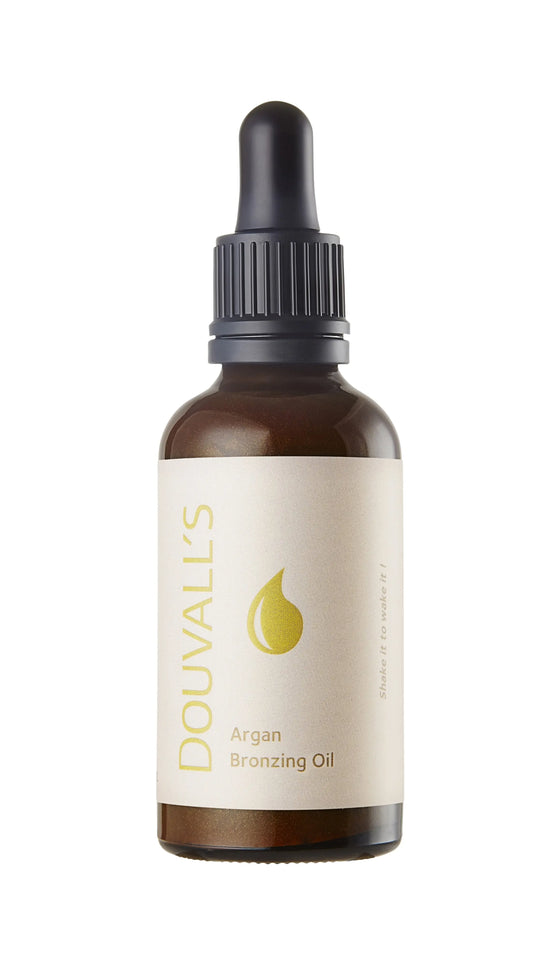 Argan Bronzing Oil 50ml | Natural and Organic Moisturising Bronzer for a Healthy Glow Douvalls Beauty