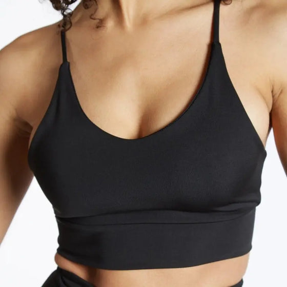 Aria Sustain Sports Bra - Black numbatsport