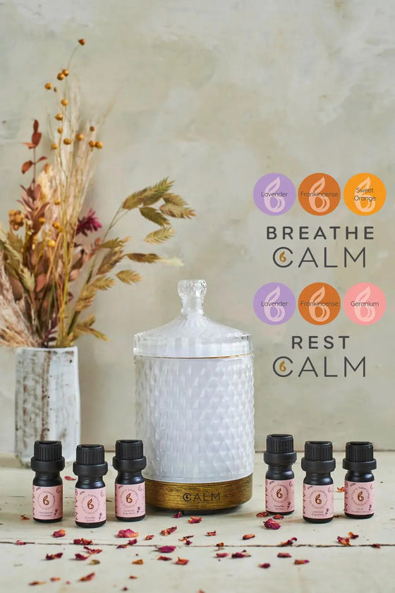 Aroma Diffuser With Breathe and Rest Calm Oil Sets bcalm