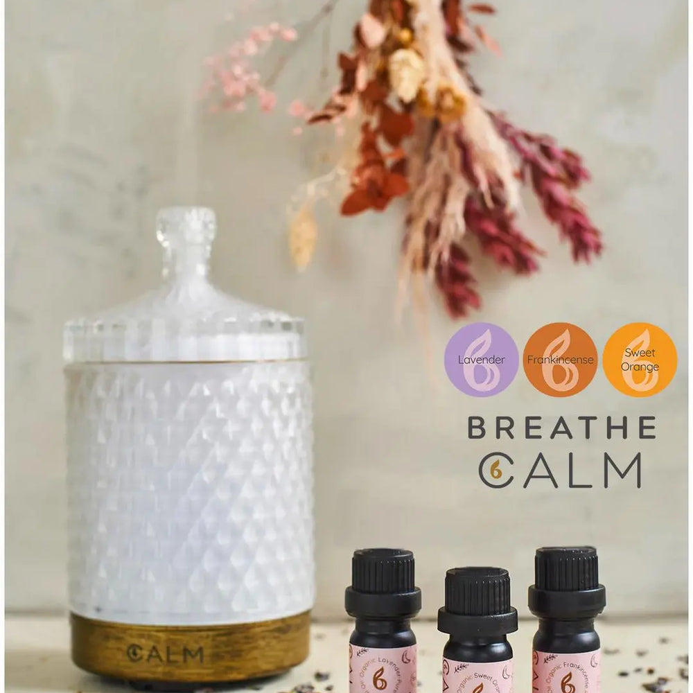 Aroma Diffuser With Our Breathe Calm Oil Set bcalm