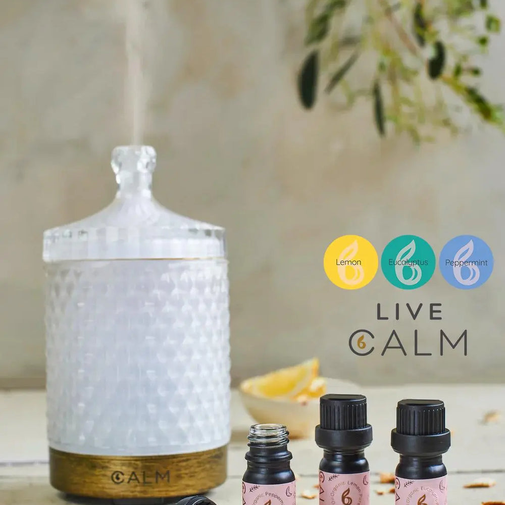 Aroma Diffuser With Our Live Calm Oil Set bcalm