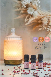  Aroma Diffuser With Our Rest Calm Oil Set bcalm