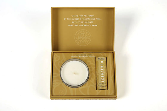 Aromatherapy Balm and Candle Set Scentered